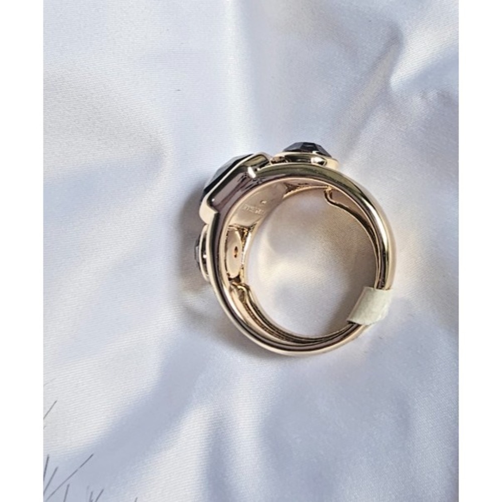 Ramy Brook Alanna Stone Cocktail Ring – Gold Plated Statement Ring, NWT - Picture 7 of 12